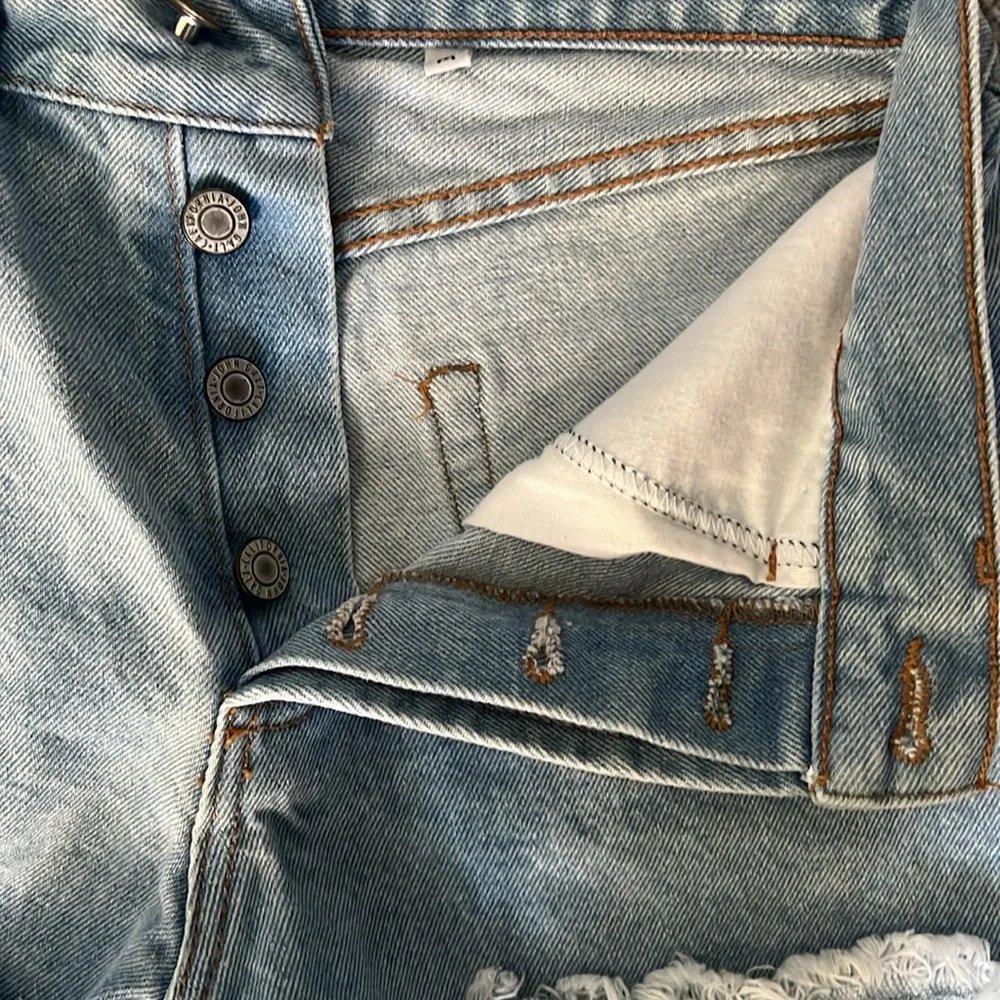 Denim Shorts with Frayed bottom